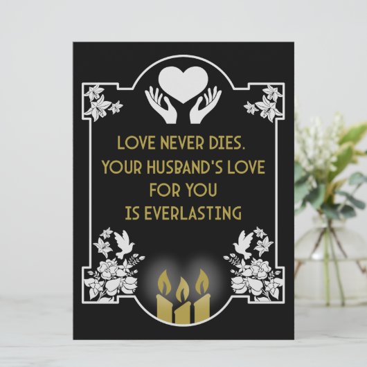 哀悼メッセージの夫 (スタンド正面)