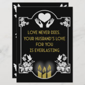 哀悼メッセージの夫 (正面/裏面)