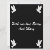 哀悼メッセージの妻 (裏面)