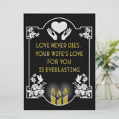 哀悼メッセージの妻 (スタンド正面)