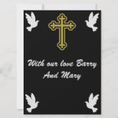 哀悼メッセージの妻 (裏面)