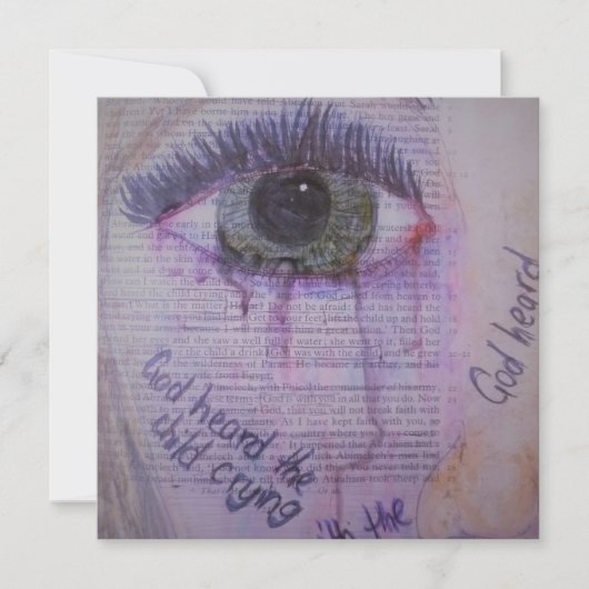 哀悼悔やみや弔慰カード、紛失、心地よい (正面)