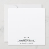 哀悼悔やみや弔慰カード、紛失、心地よい (裏面)