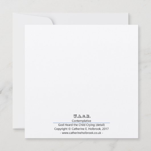 哀悼悔やみや弔慰カード、紛失、心地よい (裏面)