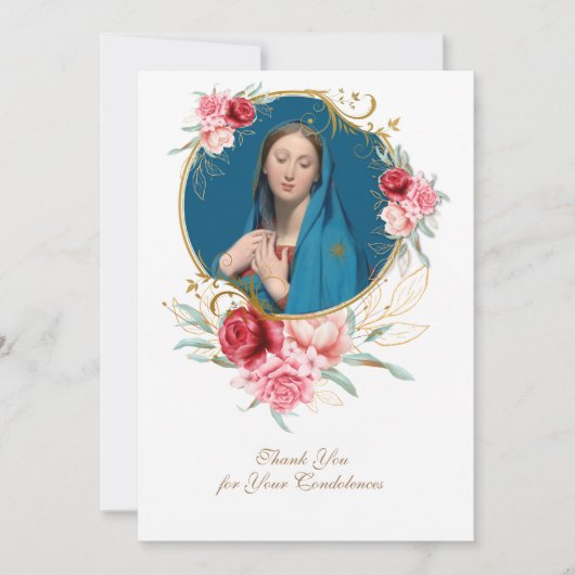 哀悼悔やみや弔慰サンキューカトリック教会 サンキューカード (正面)
