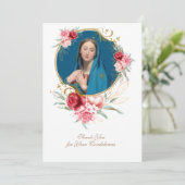 哀悼悔やみや弔慰サンキューカトリック教会 サンキューカード (スタンド正面)