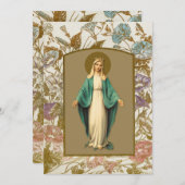 哀悼悔やみや弔慰サンキューカトリック教会 サンキューカード (正面/裏面)