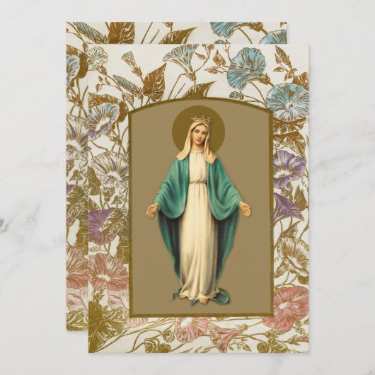 哀悼悔やみや弔慰サンキューカトリック教会 サンキューカード (正面/裏面)