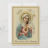 哀悼悔やみや弔慰サンキューカトリック教会 サンキューカード (正面)