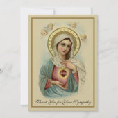哀悼悔やみや弔慰サンキューカトリック教会 サンキューカード (正面)