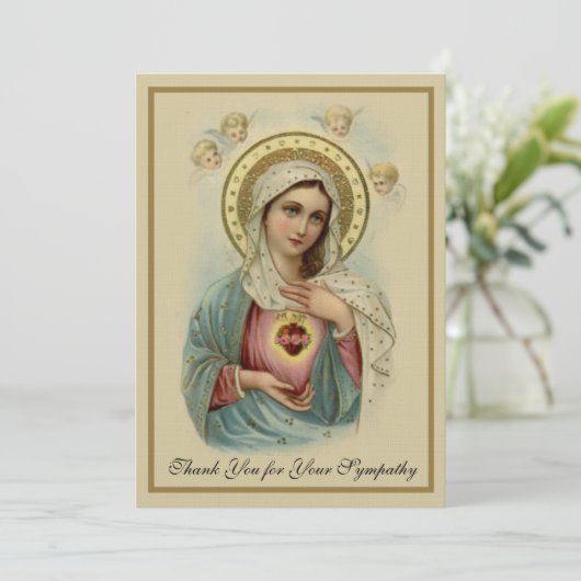 哀悼悔やみや弔慰サンキューカトリック教会 サンキューカード (スタンド正面)