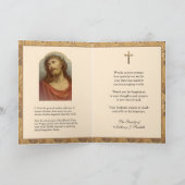 哀悼悔やみや弔慰サンキューカトリック・イエス サンキューカード (内部)