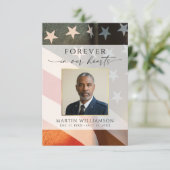 哀悼　愛国　軍事　写真　記念　カード エンクロージャーカード (スタンド正面)