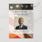 哀悼　愛国　軍事　写真　記念　カード エンクロージャーカード (正面)