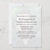 哀悼・死別・葬儀・追悼 オーダーメイド フォト 招待状 (裏面)