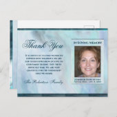 哀悼　葬儀　写真　ありがとう　ハート　ポストカード ポストカード (正面/裏面)