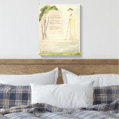 哀歌読の羊飼いの墓誌書 キャンバスプリント (インサイチュ (寝室))