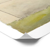 哀歌読の羊飼いの墓誌書 ポスター (角)