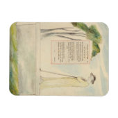 哀歌読の羊飼いの墓誌書 マグネット (横)