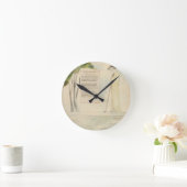 哀歌読の羊飼いの墓誌書 ラウンド壁時計 (ホーム)