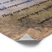 哀歌3:21-23、感動的聖なる書物、 経典 ポスター (角)