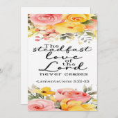 哀歌3:22-23勇気付けられるカード サンキューカード (正面/裏面)