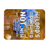 哀歌3:22-23 KJV聖書の聖句 マグネット (横)