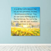 哀歌3:22-24 キャンバスプリント (インサイチュ (ウッドフロア))