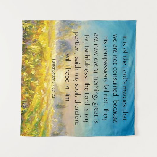 哀歌3:22-24 タペストリー (正面(横))