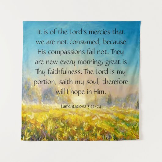 哀歌3:22-24 タペストリー (正面)