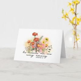 哀歌3:23彼の心は毎朝新しい カード