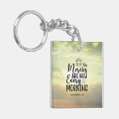 哀歌3:23彼の心は毎朝新しい キーホルダー (正面左)