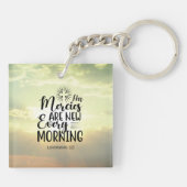 哀歌3:23彼の心は毎朝新しい キーホルダー (裏面)