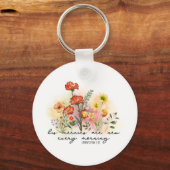 哀歌3:23彼の心は毎朝新しい キーホルダー (裏面)