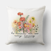 哀歌3:23彼の心は毎朝新しい クッション (正面)