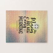 哀歌3:23彼の心は毎朝新しい ジグソーパズル (横)