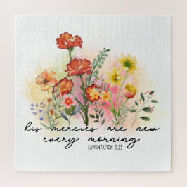 哀歌3:23彼の心は毎朝新しい ジグソーパズル