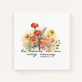 哀歌3:23彼の心は毎朝新しい ノートブック