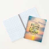 哀歌3:23彼の心は毎朝新しい ノートブック (内部)