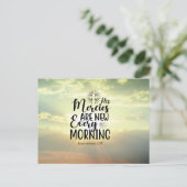 哀歌3:23彼の心は毎朝新しい ポストカード (スタンド正面)