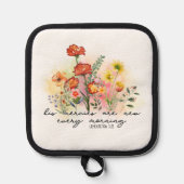 哀歌3:23彼の心は毎朝新しい 鍋敷き (正面)