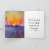 哀歌3:23彼の業は新しい聖書の聖句である カード (内部)