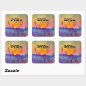 哀歌3:23彼の業は新しい聖書の聖句である スクエアシール (シート)