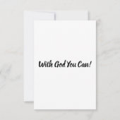 哀歌3:25聖書の詩のPic Flat Greeting カード (裏面)