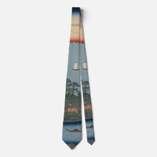 品川すさきヴィンテージ浮日本の世絵 ネクタイ