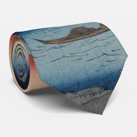 品川すさきヴィンテージ浮日本の世絵 ネクタイ (ロール)