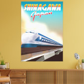 品川日本旅行ポスター。 キャンバスプリント (インサイチュ (リビング))