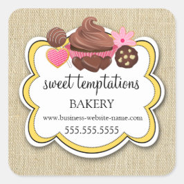 品揃えエレガントデザートベーカリー包装 スクエアシール