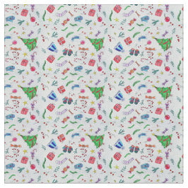 品揃えカラフル紙吹雪ストリーマーパターン ファブリック