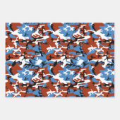 品揃えカラフル迷彩柄 ラッピングペーパーシート (正面)